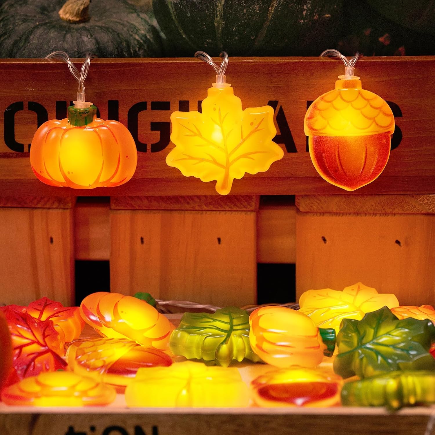 LOLStar Halloween String Lights Decorations, 9.8FT 20 LED Halloween Fairy Lights, Battery Operated (Not Included) with Timer Function and 8 Flashing Modes, Cute Booday Lights 2025 Home Indoor Decor