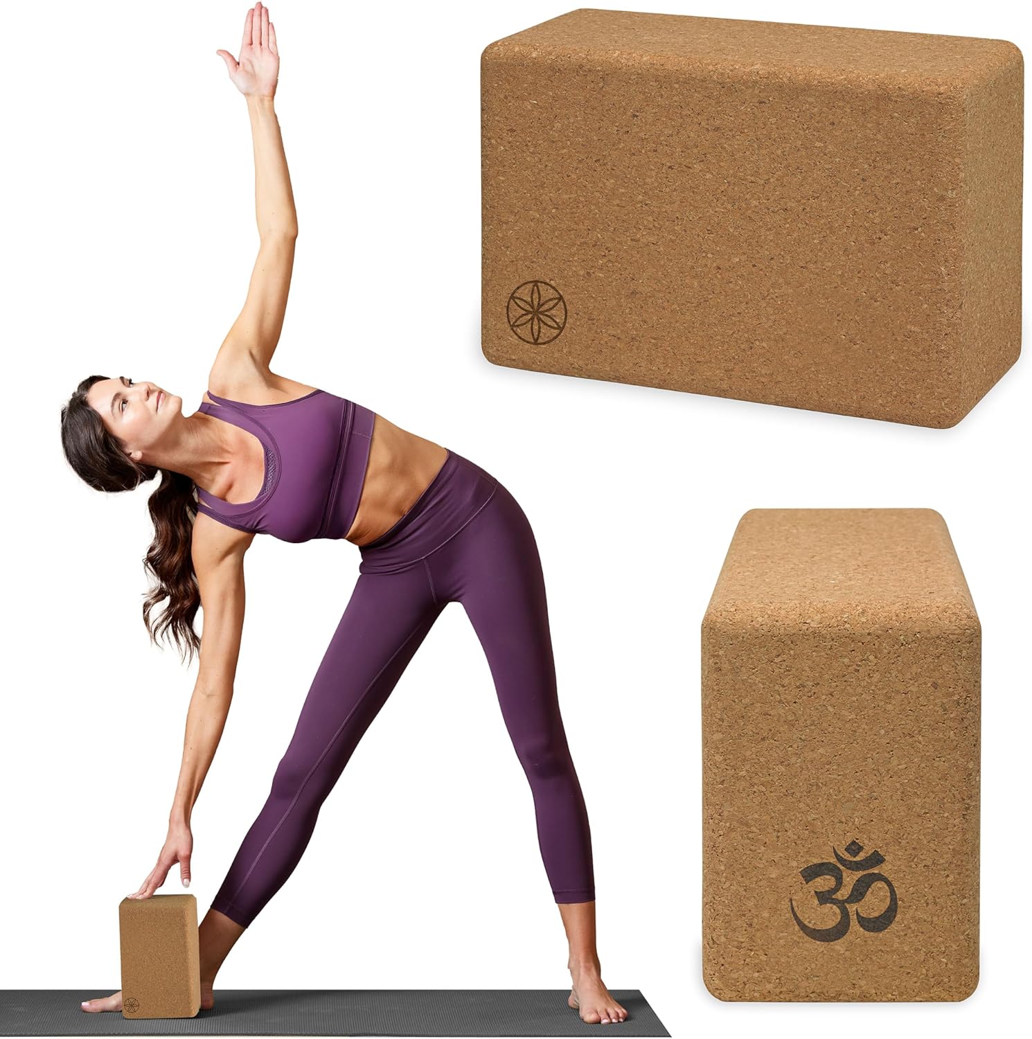 Gaiam Yoga Block - Supportive Latex-Free Eva Foam - Soft Non-Slip Surface with Beveled Edges for Yoga, Pilates, Meditation - Yoga Accessories for Stability, Balance, Deepen Stretches