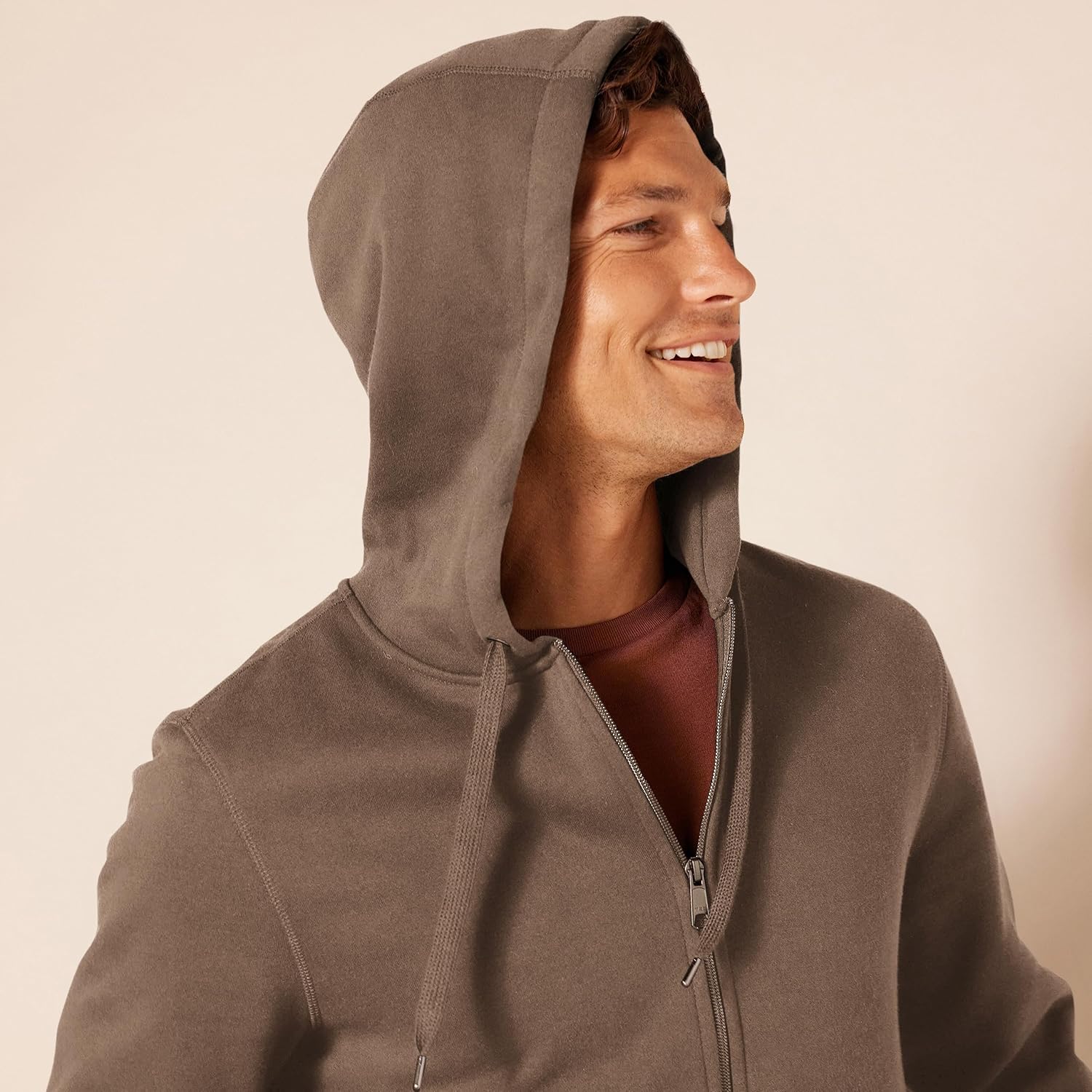 Essentials Men's Full-Zip Fleece Hoodie (Available in Big & Tall)