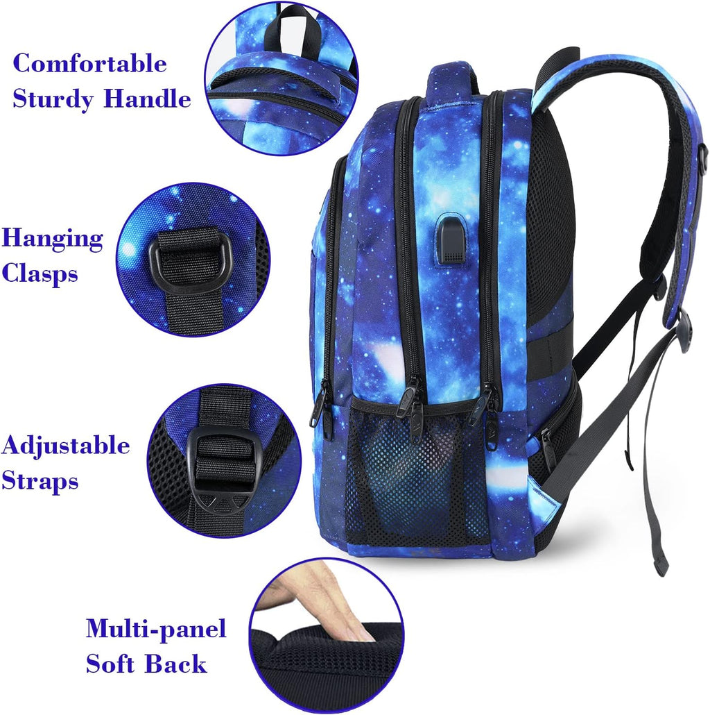 MATEIN Travel Laptop Backpack, Business Anti Theft Slim Sturdy Laptops Backpack with USB Charging Port, Water Resistant College School Computer Bag Gift for Men & Women Fits 15.6 Inch Notebook, Grey