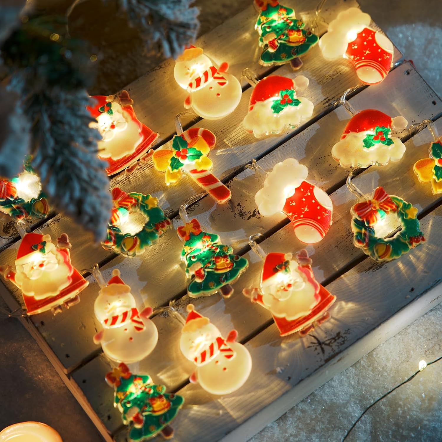 LOLStar Halloween String Lights Decorations, 9.8FT 20 LED Halloween Fairy Lights, Battery Operated (Not Included) with Timer Function and 8 Flashing Modes, Cute Booday Lights 2025 Home Indoor Decor