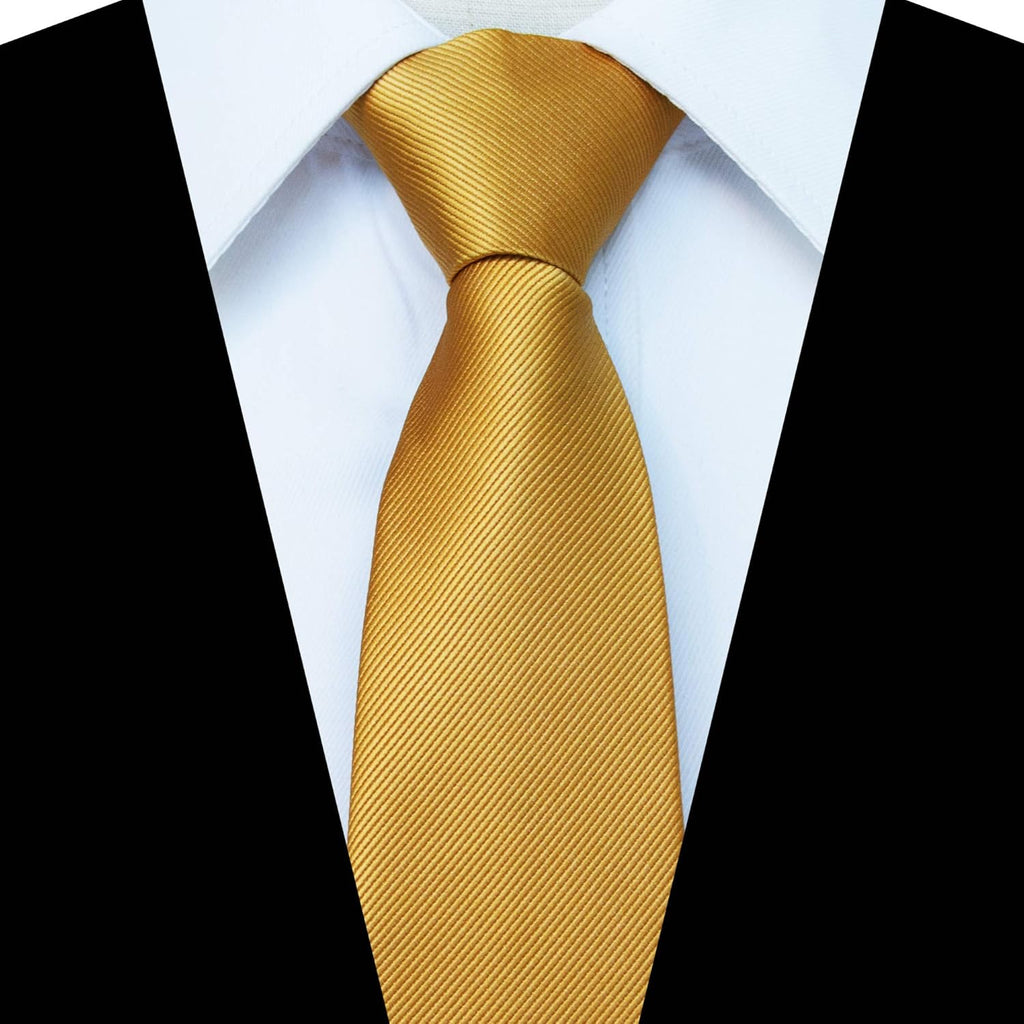 JEMYGINS 3.15“Solid Color Pre-tied Adjustable Necktie for Business and Wedding