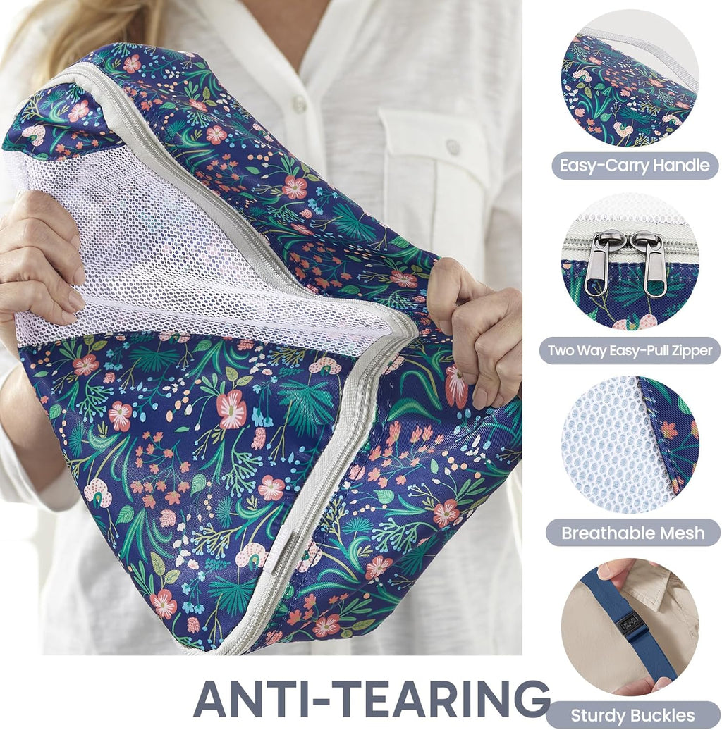 10 Set/8 Set Packing Cubes for Travel, Gifts for Women Mom,Anti-Tearing Suitcase Organizer for Luggage with Shoe & Hanging Toiletry Bag,OlarHike Vacation Essentials & Accessories for Cruise Ship,Cream