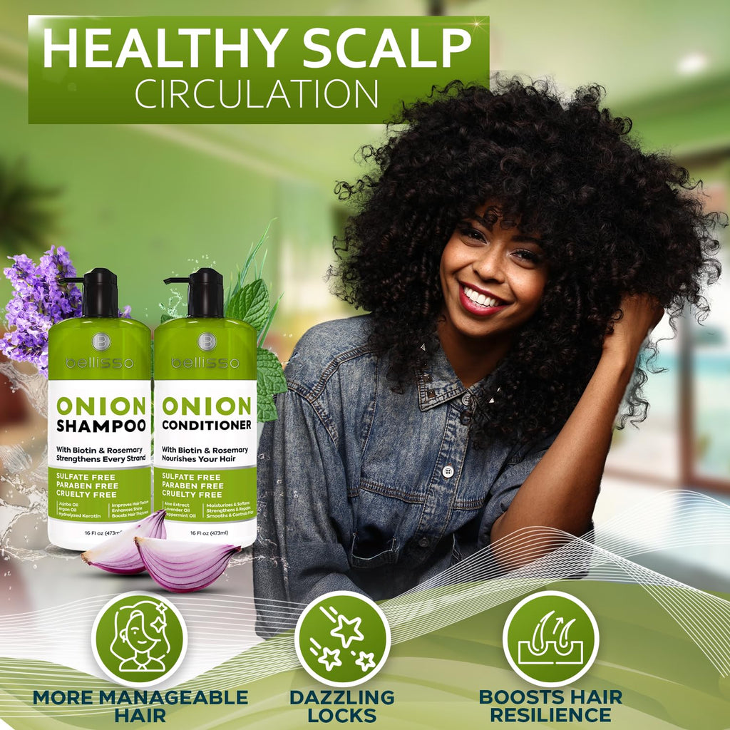 Biotin Shampoo and Conditioner Set - Sulfate and Paraben Free Treatment for Men and Women - Hair Thickening Volumizing Products to Help Boost Thinning Hair with Added Keratin