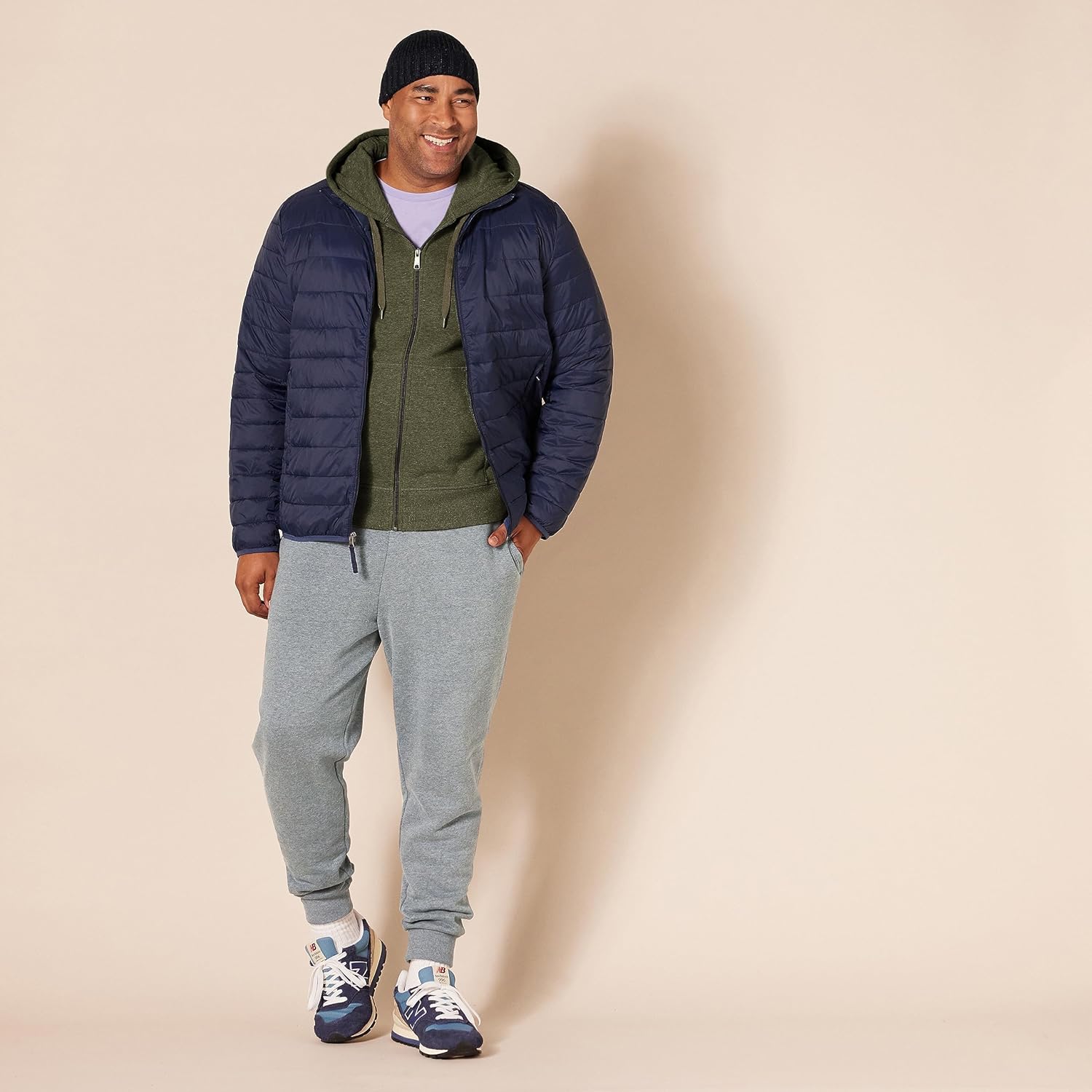 Essentials Men's Full-Zip Fleece Hoodie (Available in Big & Tall)