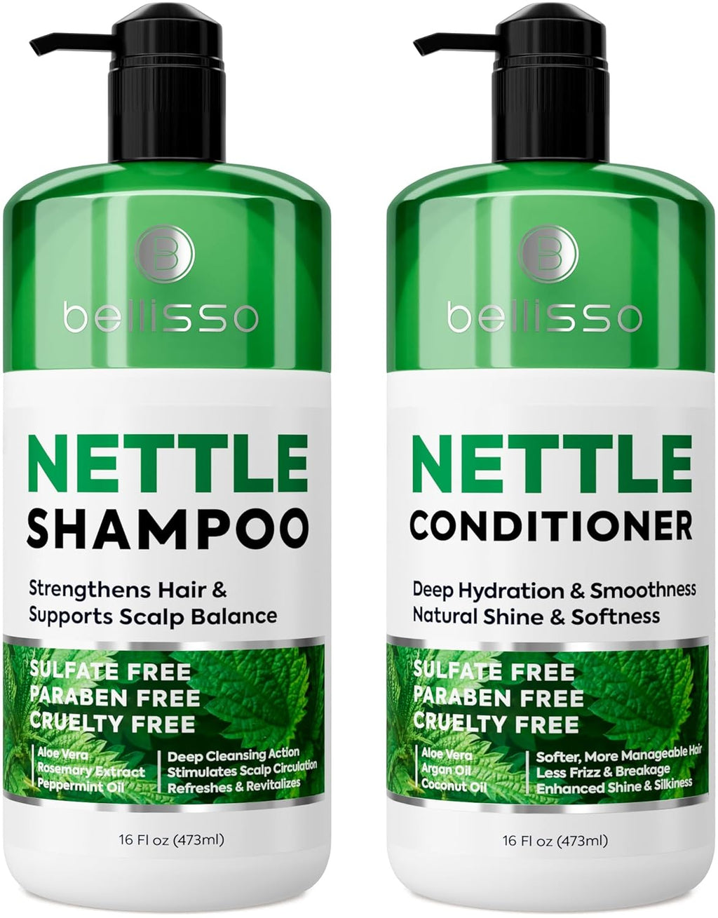 Biotin Shampoo and Conditioner Set - Sulfate and Paraben Free Treatment for Men and Women - Hair Thickening Volumizing Products to Help Boost Thinning Hair with Added Keratin