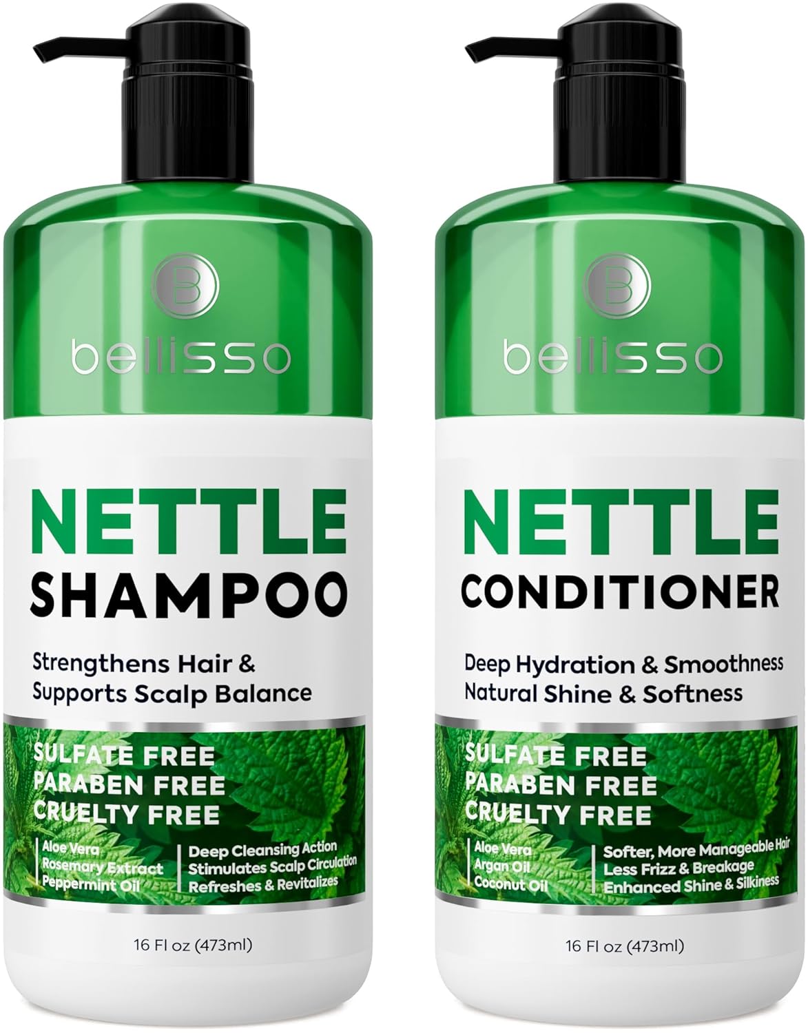 Biotin Shampoo and Conditioner Set - Sulfate and Paraben Free Treatment for Men and Women - Hair Thickening Volumizing Products to Help Boost Thinning Hair with Added Keratin