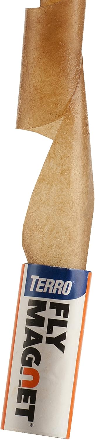TERRO T518 Fly Magnet Indoor Housefly, 8 Count Pack, Sticky Fly Trap Indoor Hanging
