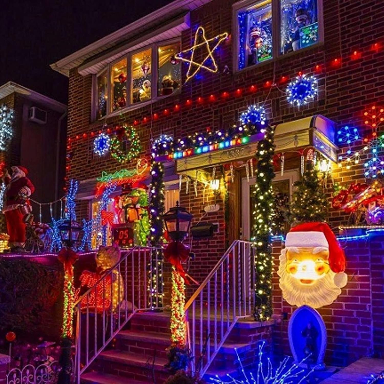 Dazzle Bright Smart Color Changing Halloween Lights, 66FT 200 LED RGB String Lights with Remote & App Controlled, Christmas Decorations for Indoor Outdoor Holiday Xmas Tree Party Decor