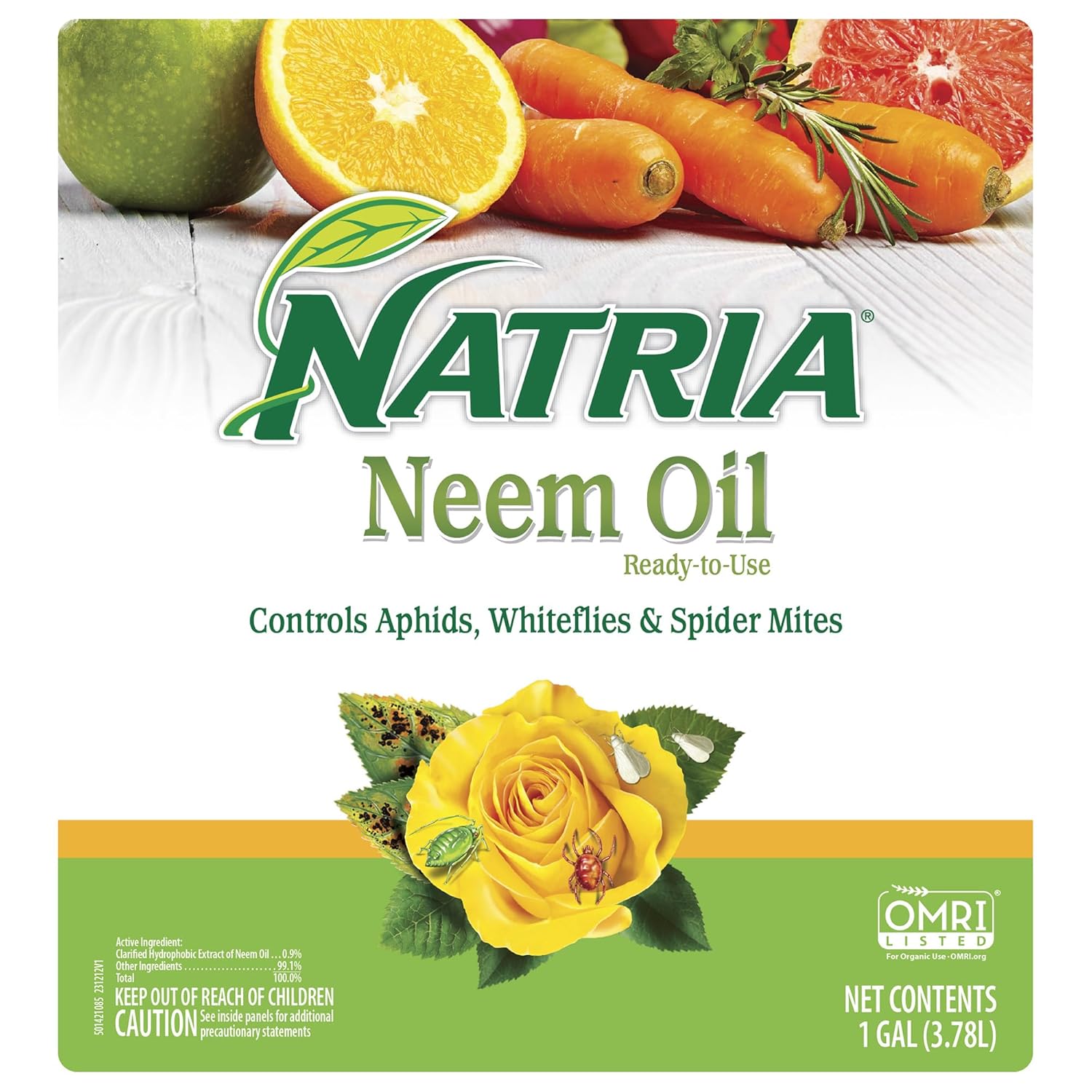 Natria Neem Oil Spray for Plants Pest Organic Disease Control, 24-Ounce, Ready-to-Use
