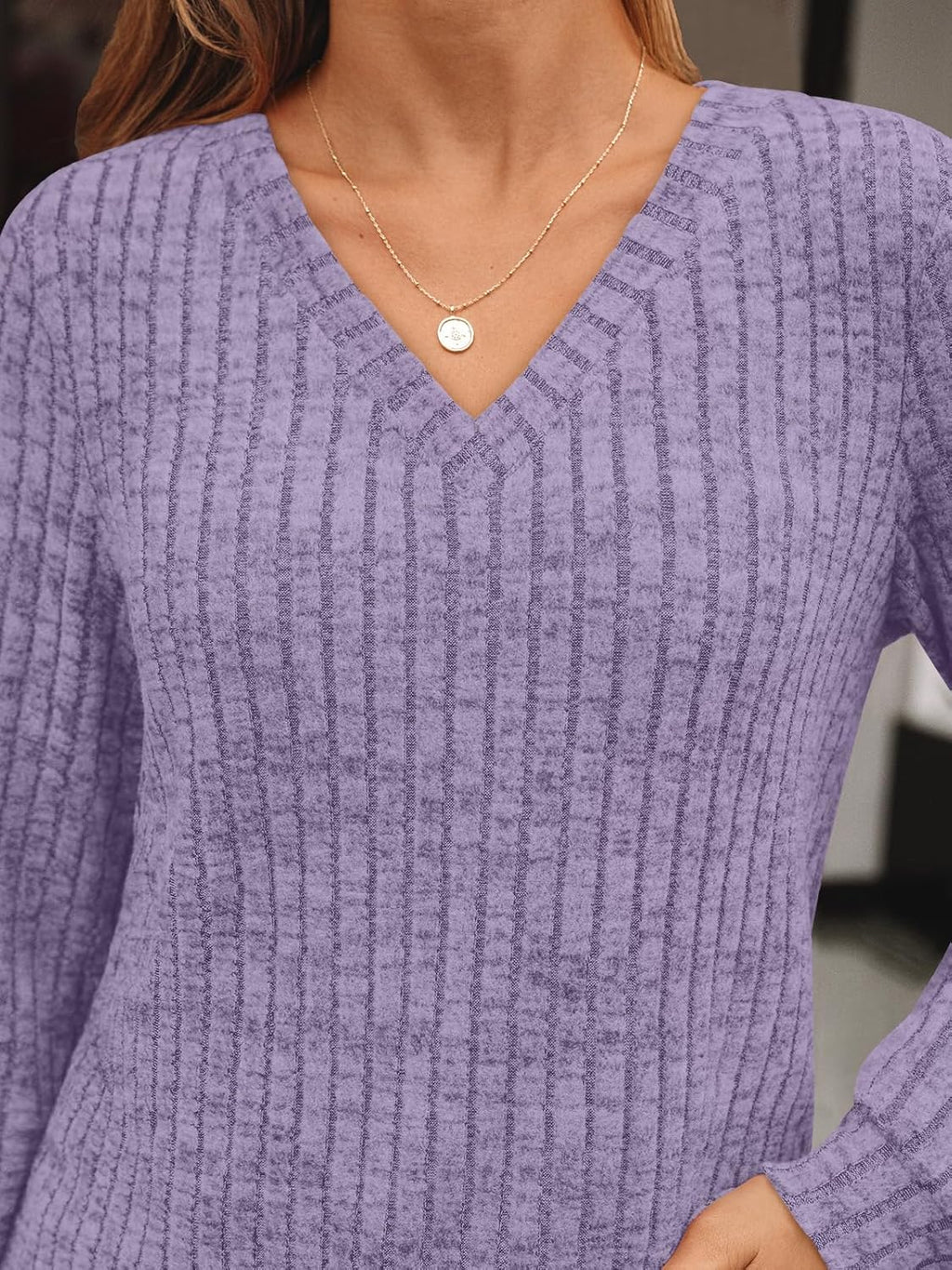 AUTOMET Womens V Neck Long Sleeve Shirt Fall Fashion Tops Tunic Dressy Casual Sweater Clothes Cute Trendy Work Outfits 2025