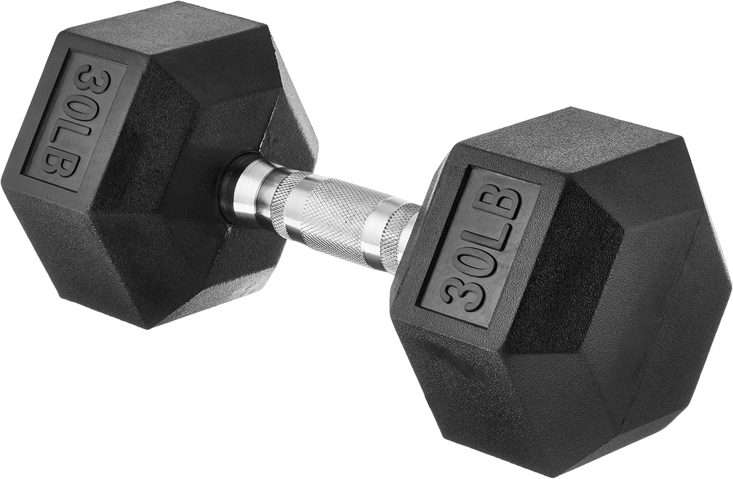 Basics Rubber Hex Dumbbell Hand Weight