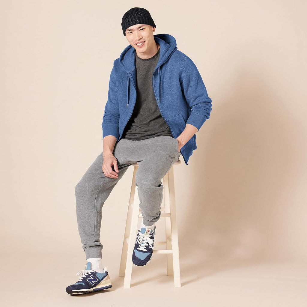 Essentials Men's Full-Zip Fleece Hoodie (Available in Big & Tall)