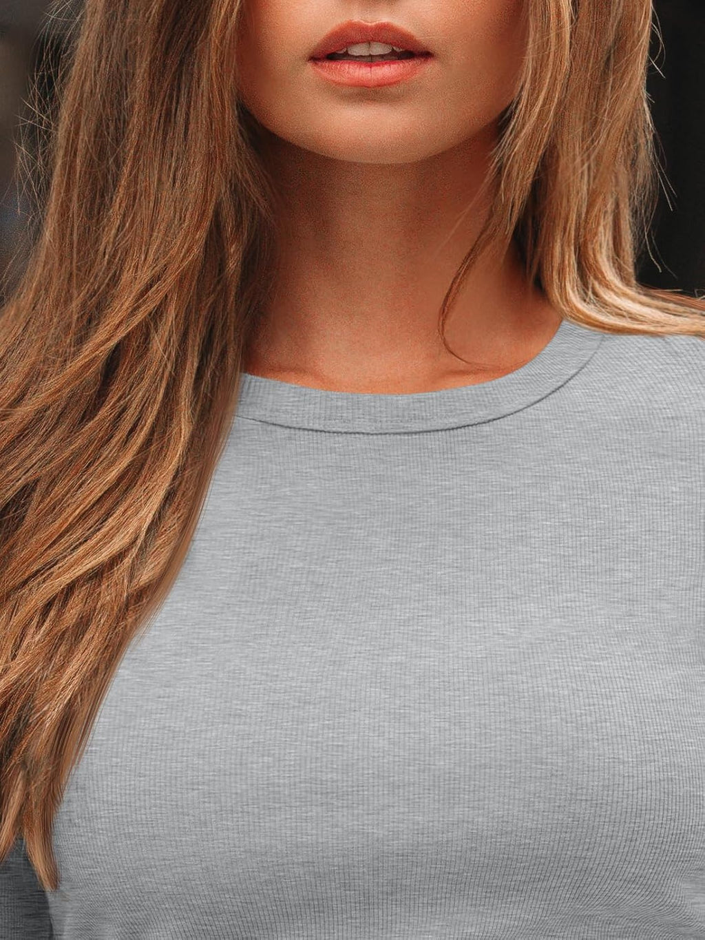 AUTOMET Long Sleeve Shirts Blouses Fall Fashion Ribbed Basic Tops Winter Clothes