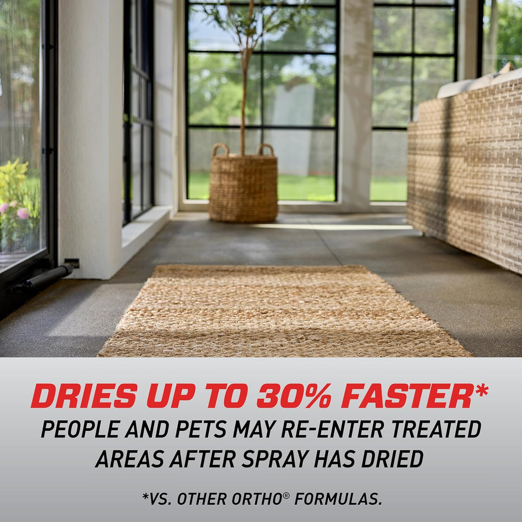 Ortho Home Defense Max Indoor Insect Barrier with Extended Reach Comfort Wand, Kills Ants, Roaches, Spiders, Fleas and Ticks, 1 gal.