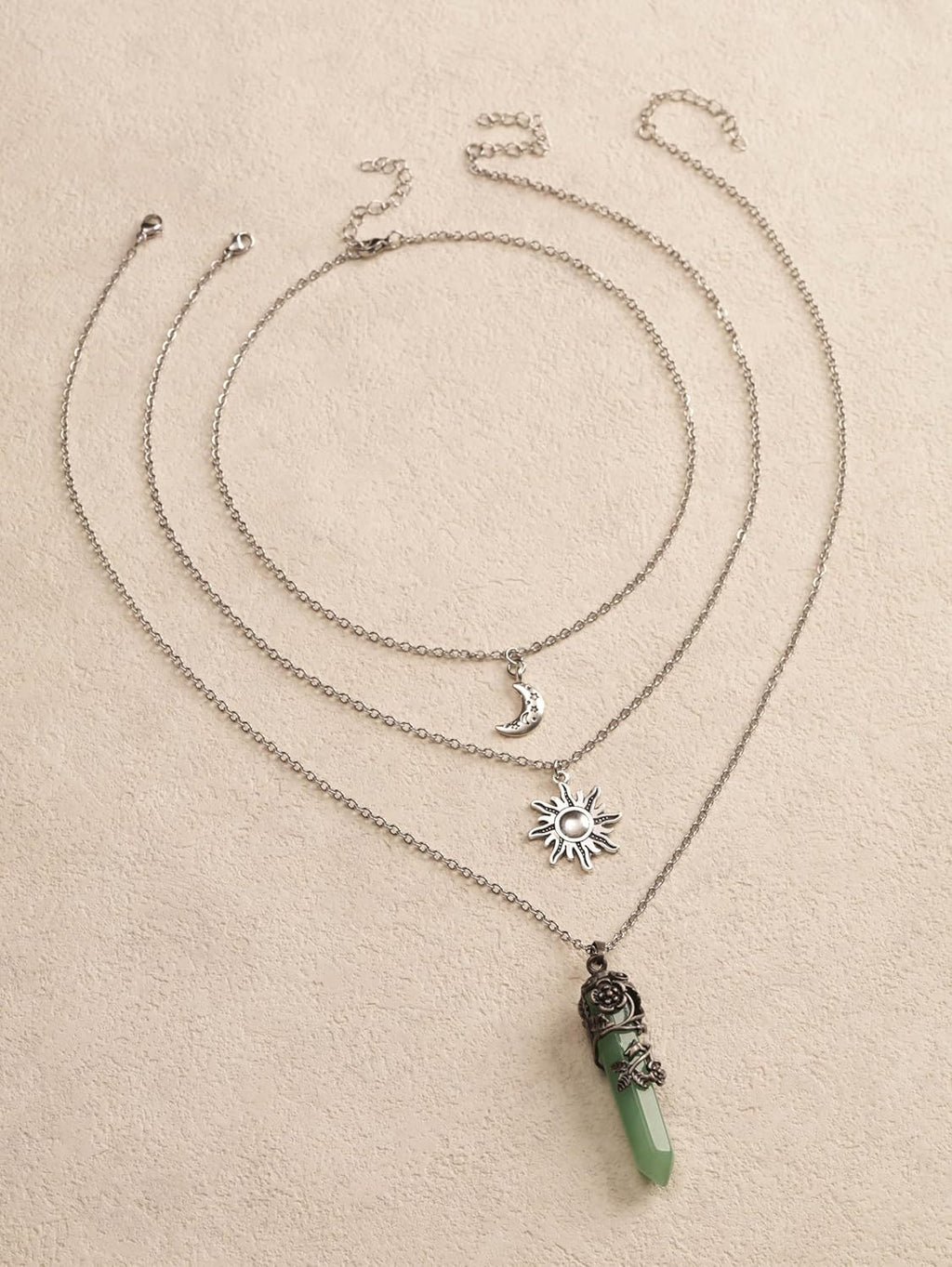 Sacina Gothic Emo Grunge Crescent Moon Choker, Moon Sun Star Choker Necklace, Goth Gothic Necklace, Halloween Christmas Jewelry Gift for Women