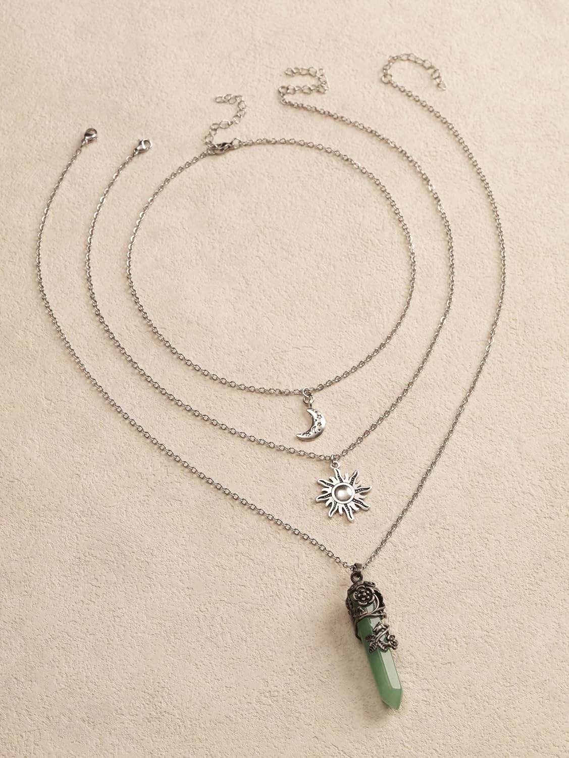 Sacina Gothic Emo Grunge Crescent Moon Choker, Moon Sun Star Choker Necklace, Goth Gothic Necklace, Halloween Christmas Jewelry Gift for Women