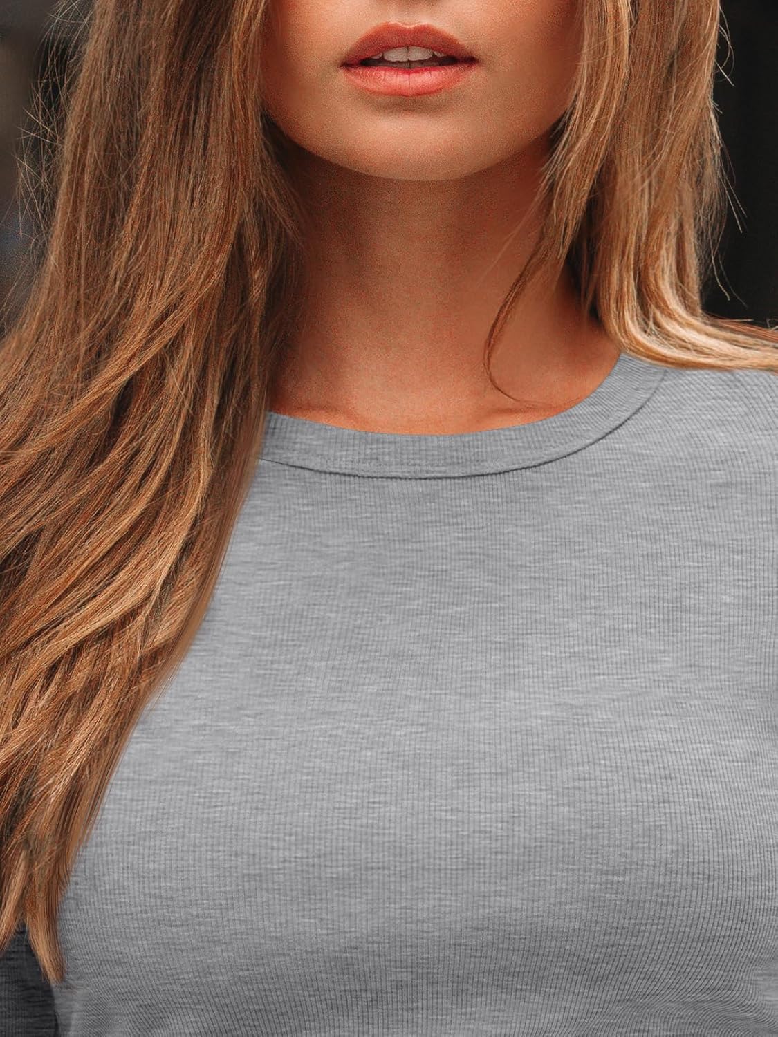 AUTOMET Long Sleeve Shirts Blouses Fall Fashion Ribbed Basic Tops Winter Clothes