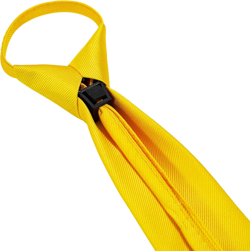 JEMYGINS 3.15“Solid Color Pre-tied Adjustable Necktie for Business and Wedding