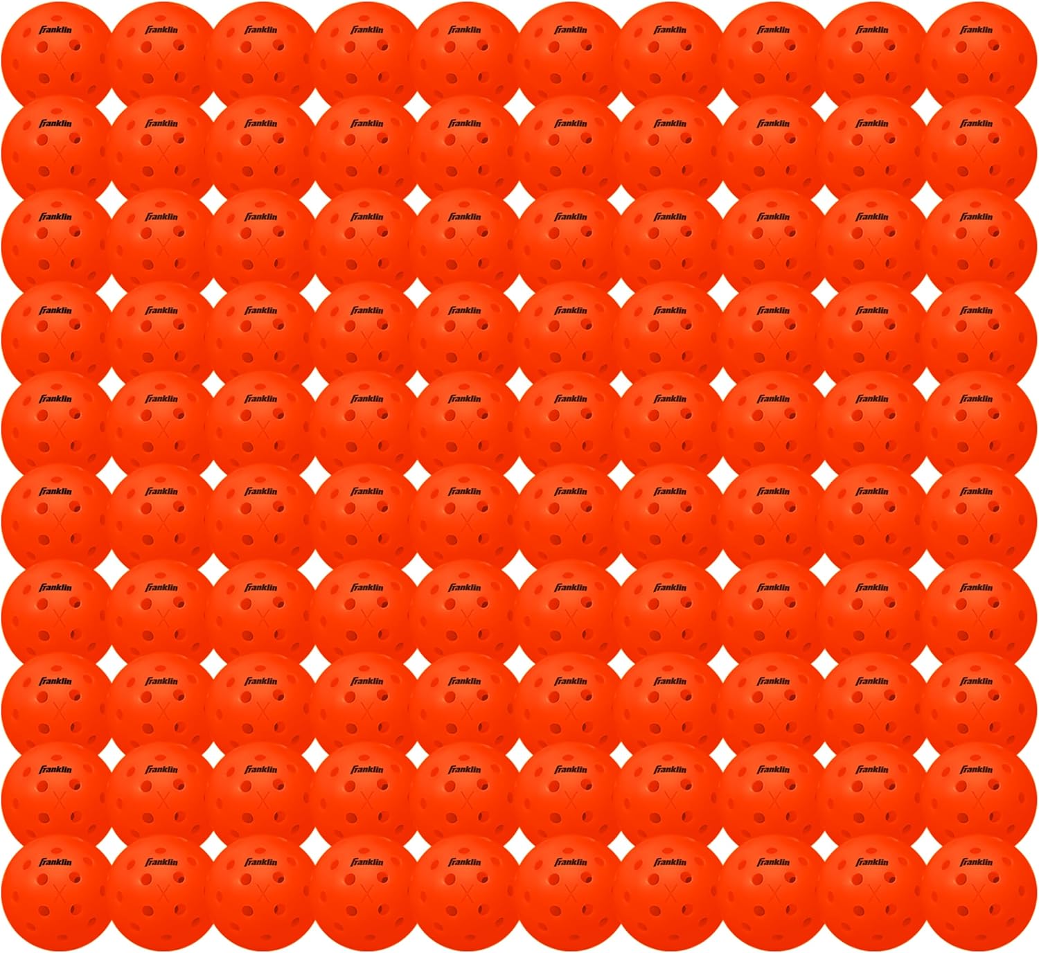 Franklin Sports X-40 Outdoor Pickleballs - Official Ball of USA Pickleball, APP Tour + US Open - Regulation Size