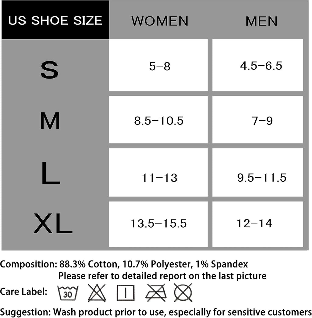 CS CELERSPORT 6 Pairs Ankle Athletic Running Socks Low Cut Sports Tab Socks for Men and Women