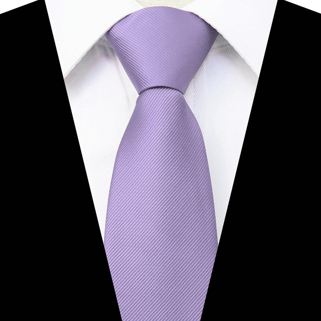 JEMYGINS 3.15“Solid Color Pre-tied Adjustable Necktie for Business and Wedding