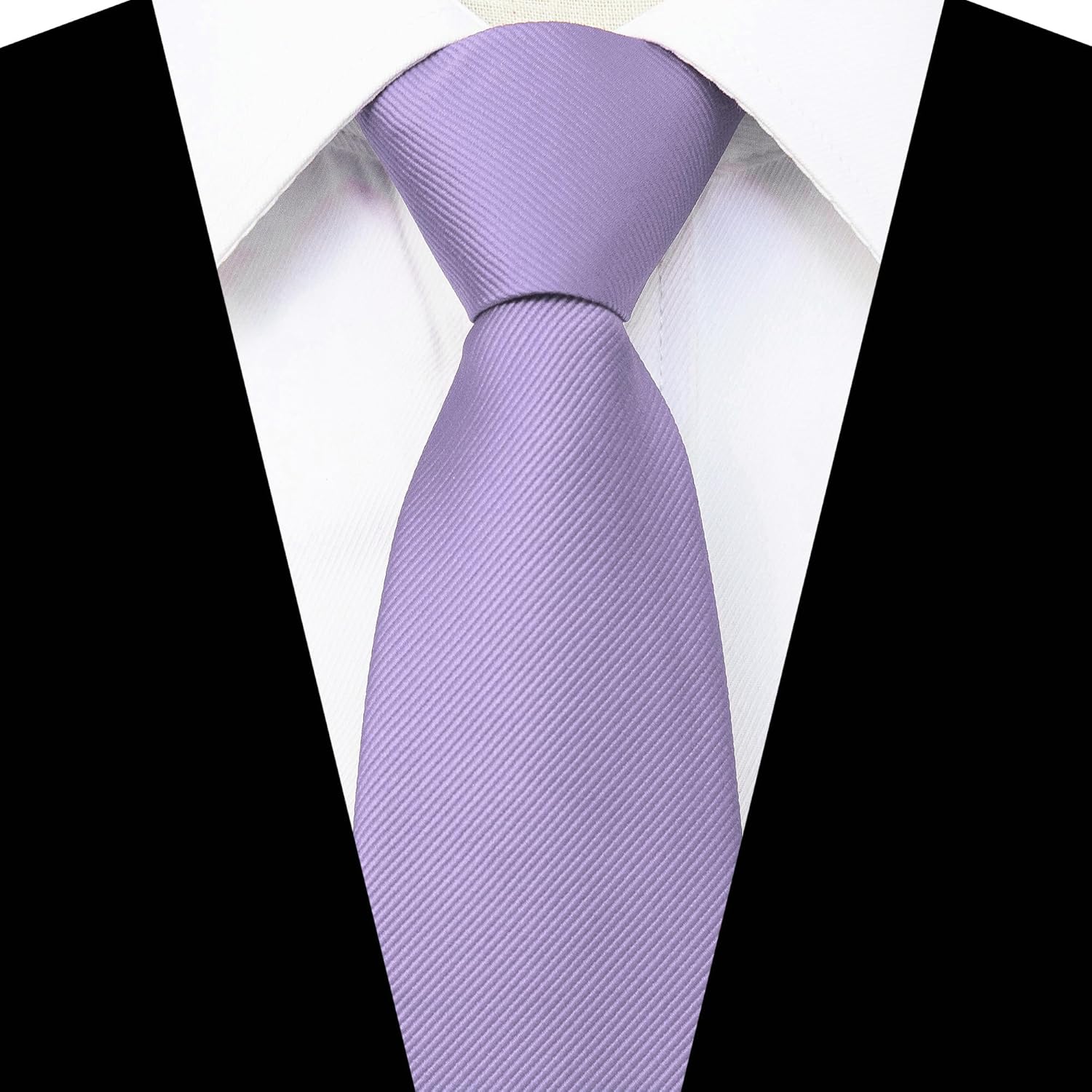 JEMYGINS 3.15“Solid Color Pre-tied Adjustable Necktie for Business and Wedding