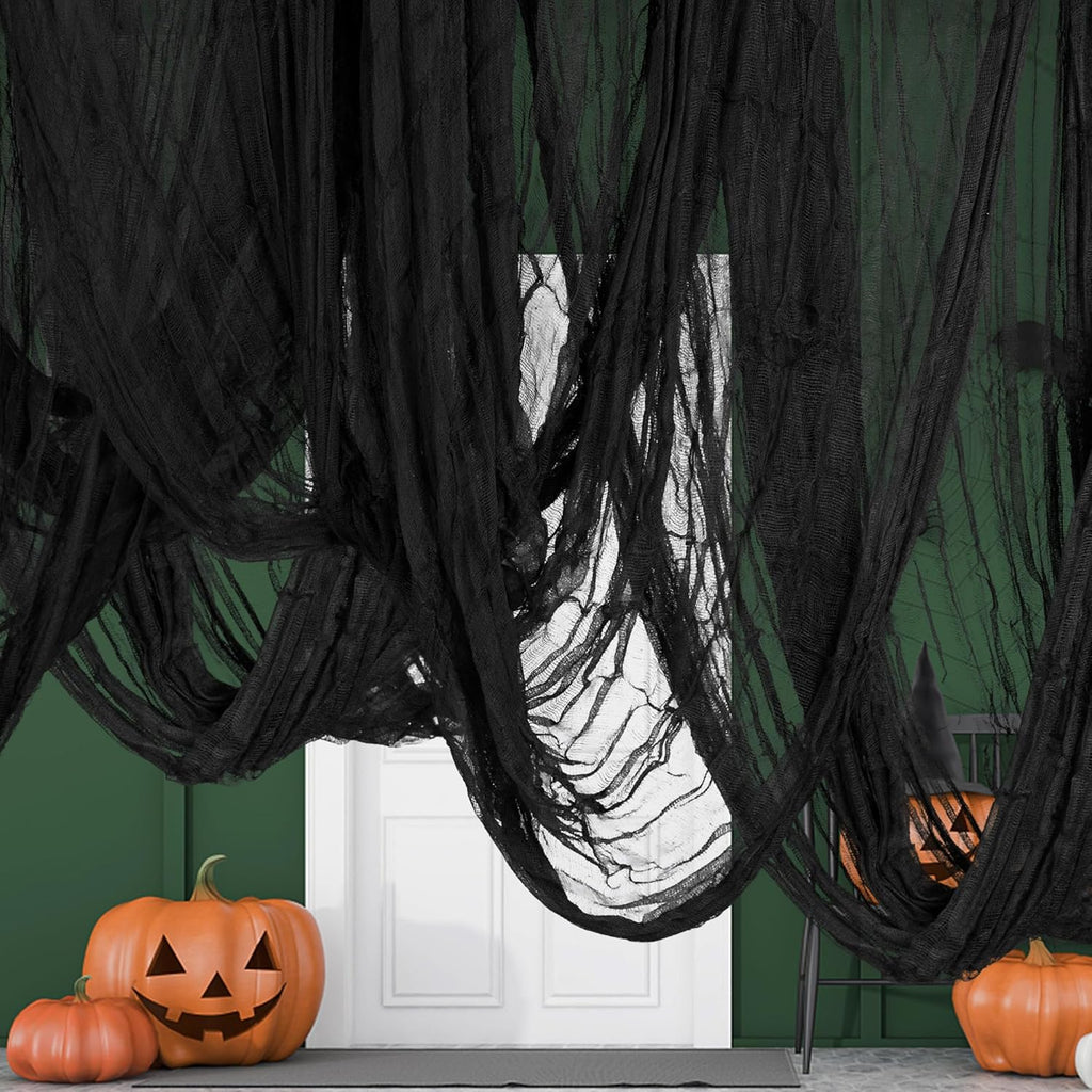 197" x 85" Halloween Creepy Cloth - Halloween Spooky Fabric Cloth - Scary Gauze Blood Creepy Cloth for Haunted House Halloween Party Yard Wall Doorway Outdoors Decoration