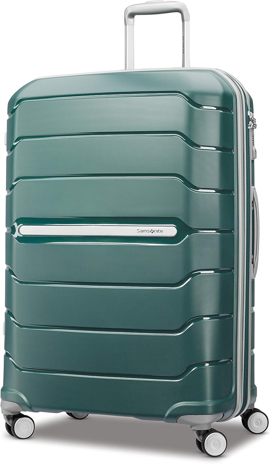 Samsonite Freeform Hardside Carry-On Luggage with Spinner Wheels - Hardshell Suitcase - TSA, Airline-Approved - Expandable Hard Shell, Smooth Rolling Wheels for Lightweight Travel - Navy