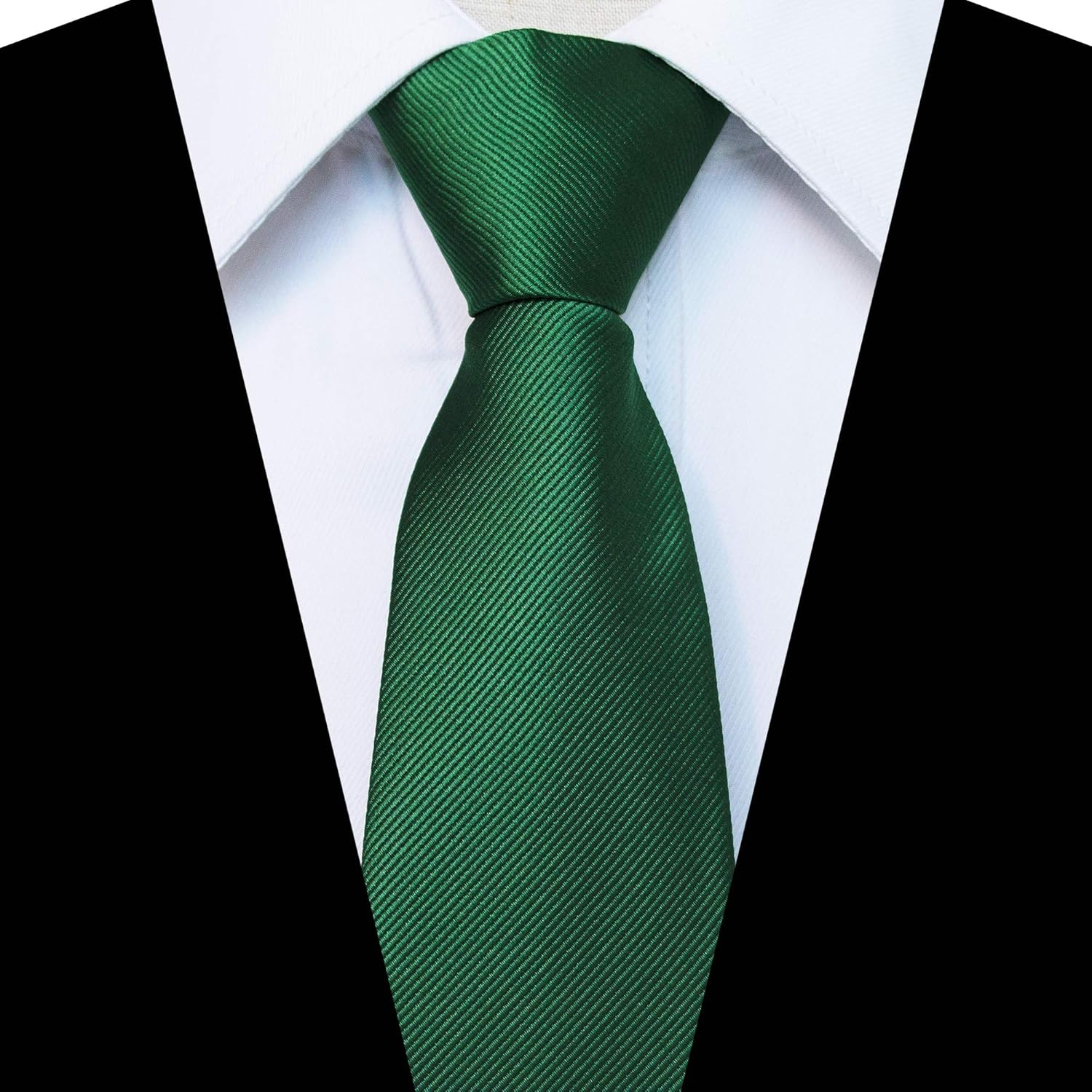 JEMYGINS 3.15“Solid Color Pre-tied Adjustable Necktie for Business and Wedding