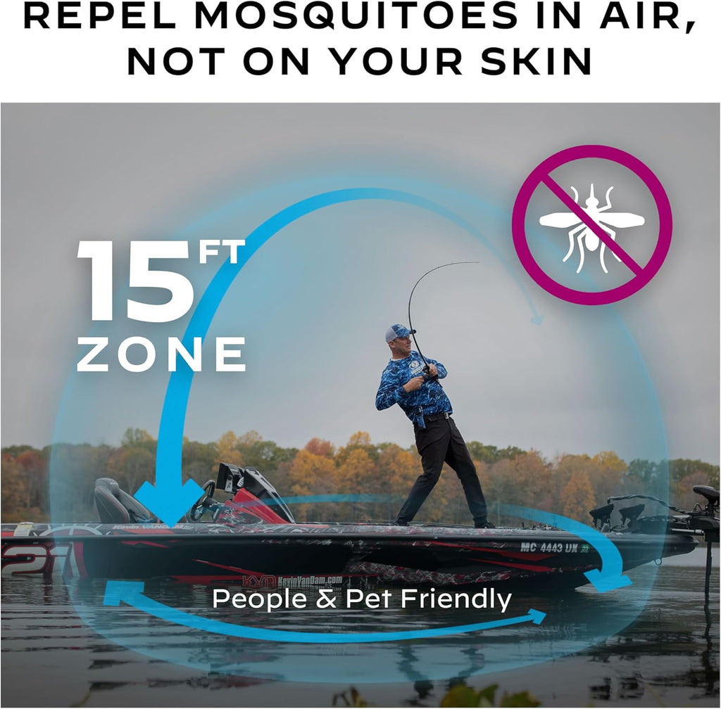 Thermacell Mosquito Portable Repeller; Includes 12-Hour Refill; 15 Foot Zone of Protection; Highly Effective Mosquito Repellent; Deet Free Bug Spray Alternative; Scent Free