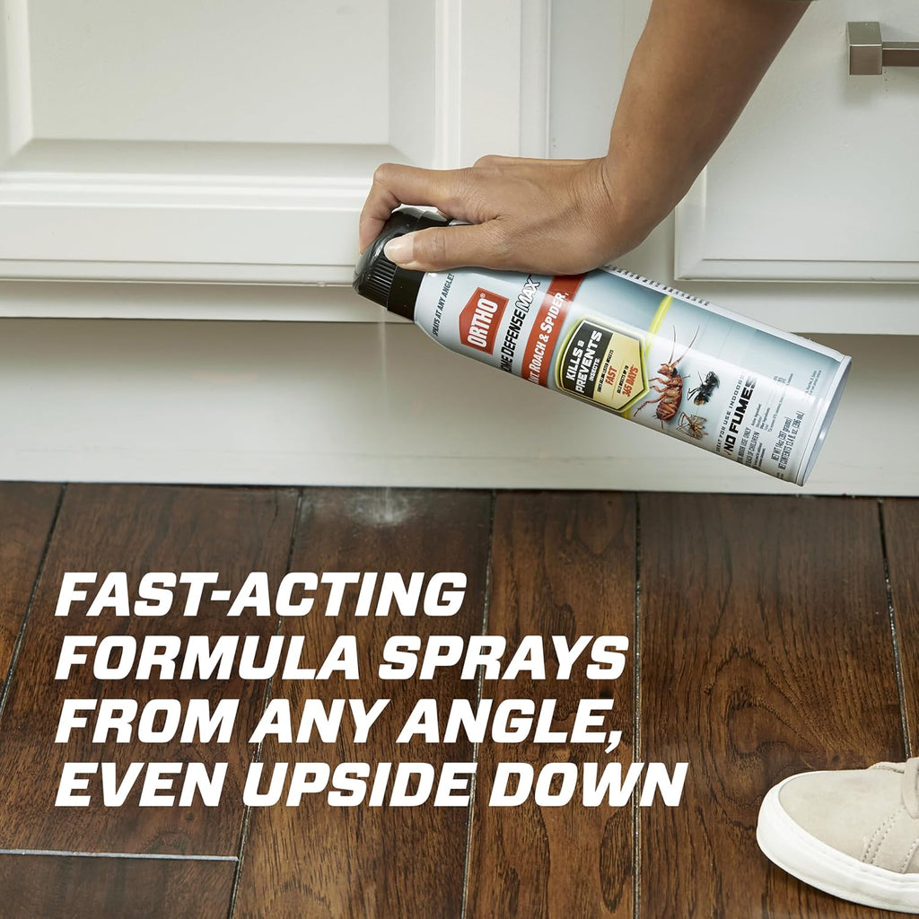 Ortho Home Defense Max Indoor Insect Barrier with Extended Reach Comfort Wand, Kills Ants, Roaches, Spiders, Fleas and Ticks, 1 gal.