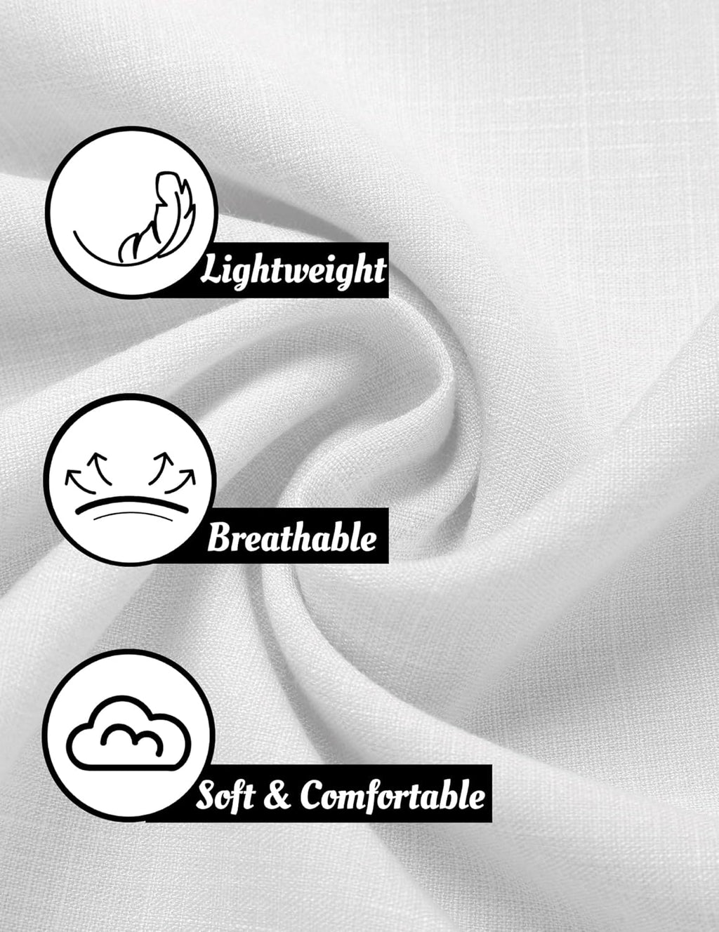 COOFANDY Men's Linen Shirts Short Sleeve Casual Shirts Button Down Shirt for Men Beach Summer Wedding Shirt