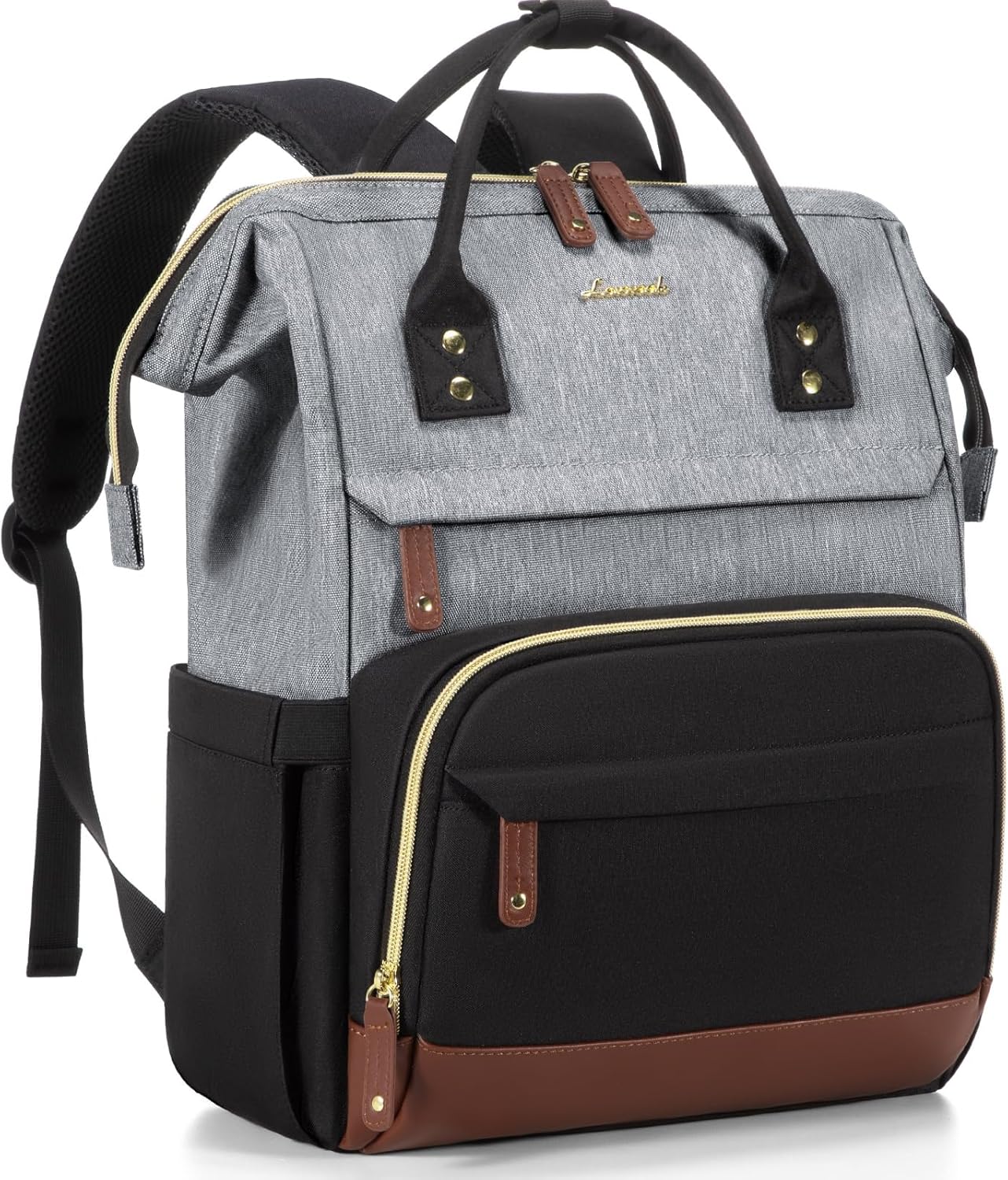 LOVEVOOK Laptop Backpack for Women, 15.6 Inch Work Business Backpacks Purse With Large Capacity, Waterproof Nurse Bag College Bookbag for School, Waterproof Casual Daypack for Travel