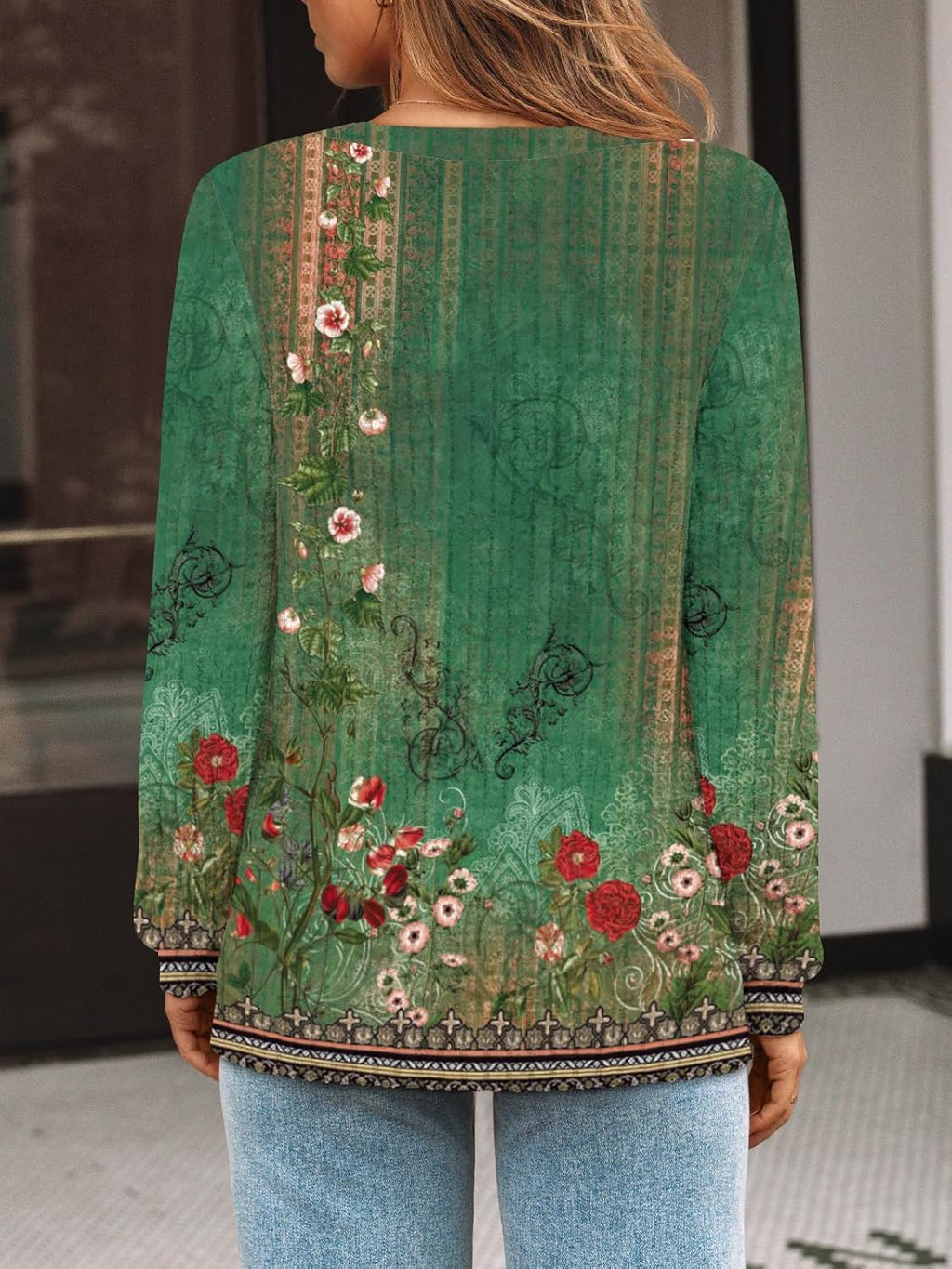 AUTOMET Womens V Neck Long Sleeve Shirt Fall Fashion Tops Tunic Dressy Casual Sweater Clothes Cute Trendy Work Outfits 2025