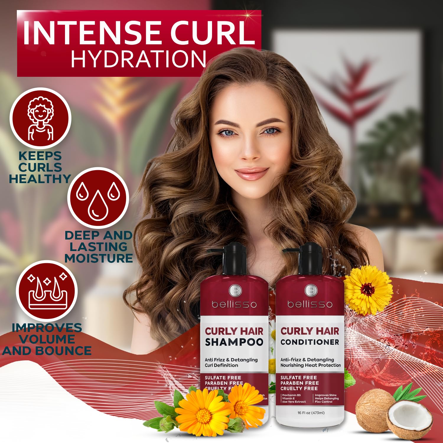 Biotin Shampoo and Conditioner Set - Sulfate and Paraben Free Treatment for Men and Women - Hair Thickening Volumizing Products to Help Boost Thinning Hair with Added Keratin