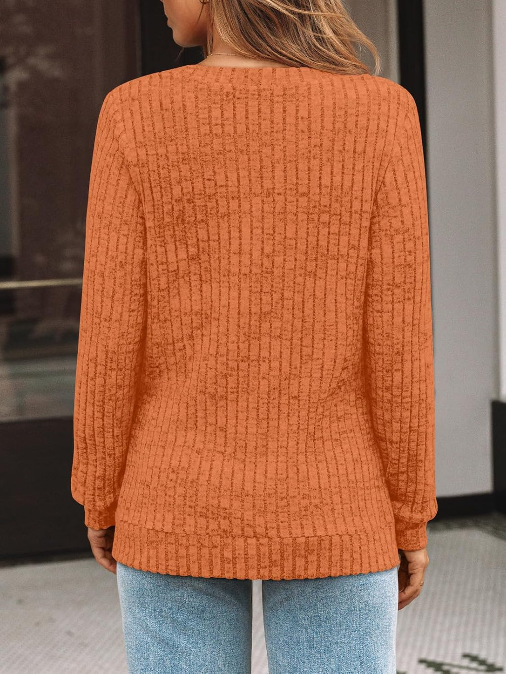 AUTOMET Womens V Neck Long Sleeve Shirt Fall Fashion Tops Tunic Dressy Casual Sweater Clothes Cute Trendy Work Outfits 2025