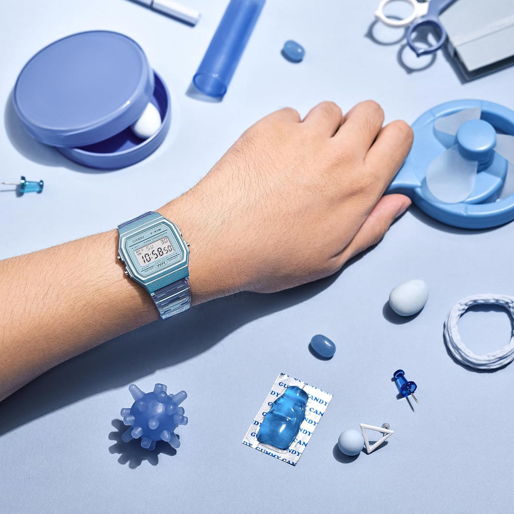 Casio F91W Series | Digital Watch | Water Resistant | LED Light | 1/100 SEC Stopwatch | Regular Time Keeping (HR, Min, SEC, PM, Date, Day) | Daily Alarm | Lightweight | 7 Year Battery