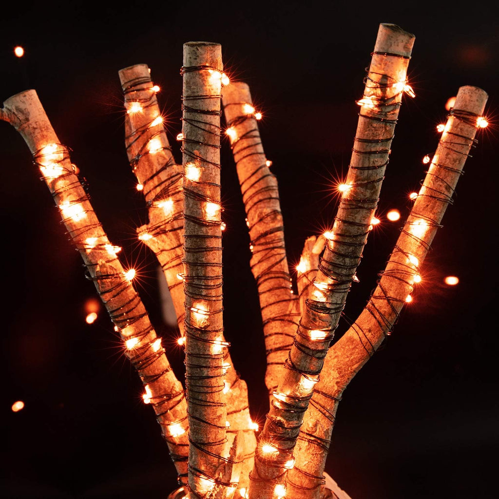 Brightown 12 Pack LED Fairy Lights Battery Operated String Lights - 7ft 20LED Waterproof Silver Wire Firefly Starry Moon Lights for DIY Crafts Wedding Table Centerpieces Party Bedroom Christmas