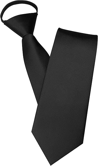 JEMYGINS 3.15“Solid Color Pre-tied Adjustable Necktie for Business and Wedding