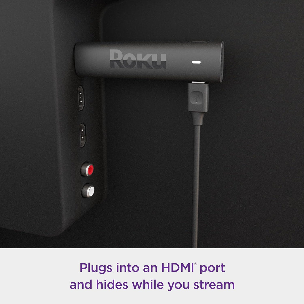 Roku Streaming Stick 4K - HDR & Dolby Vision Roku Streaming Device for TV with Voice Remote & Long-Range Wi-Fi - Free & Live TV