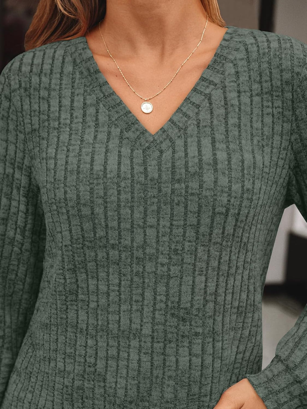 AUTOMET Womens V Neck Long Sleeve Shirt Fall Fashion Tops Tunic Dressy Casual Sweater Clothes Cute Trendy Work Outfits 2025