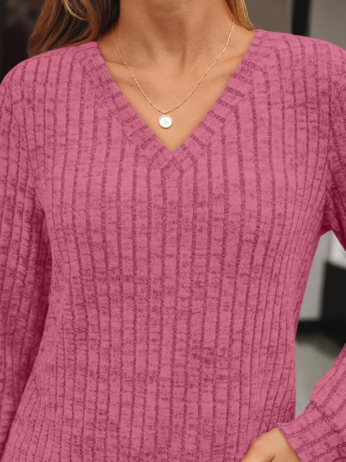 AUTOMET Womens V Neck Long Sleeve Shirt Fall Fashion Tops Tunic Dressy Casual Sweater Clothes Cute Trendy Work Outfits 2025