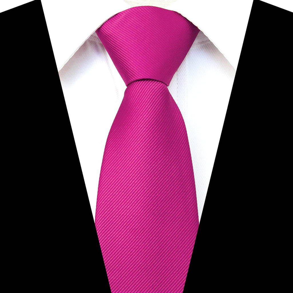 JEMYGINS 3.15“Solid Color Pre-tied Adjustable Necktie for Business and Wedding