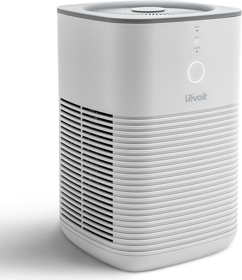 LEVOIT Air Purifiers for Bedroom Home Dorm, 3-in-1 Filter Cleaner with Fragrance Sponge for Better Sleep, Filters Smoke, Allergies, Pet Dander, Odor, Dust, Office, Desktop, Core Mini-P, White