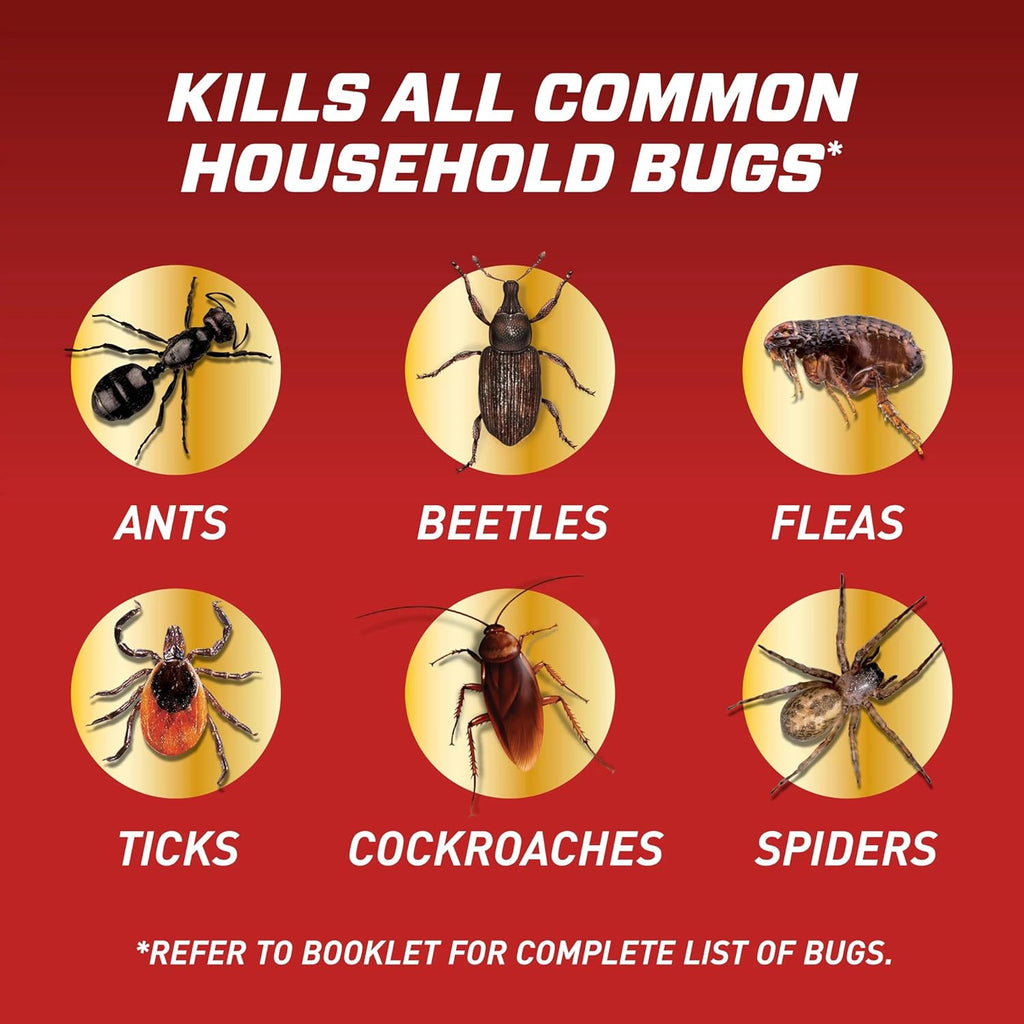 Ortho Home Defense Insect Killer for Indoor and Perimeter2 with Comfort Wand, Controls Ants, Roaches, Spiders and More, 1.33 gal