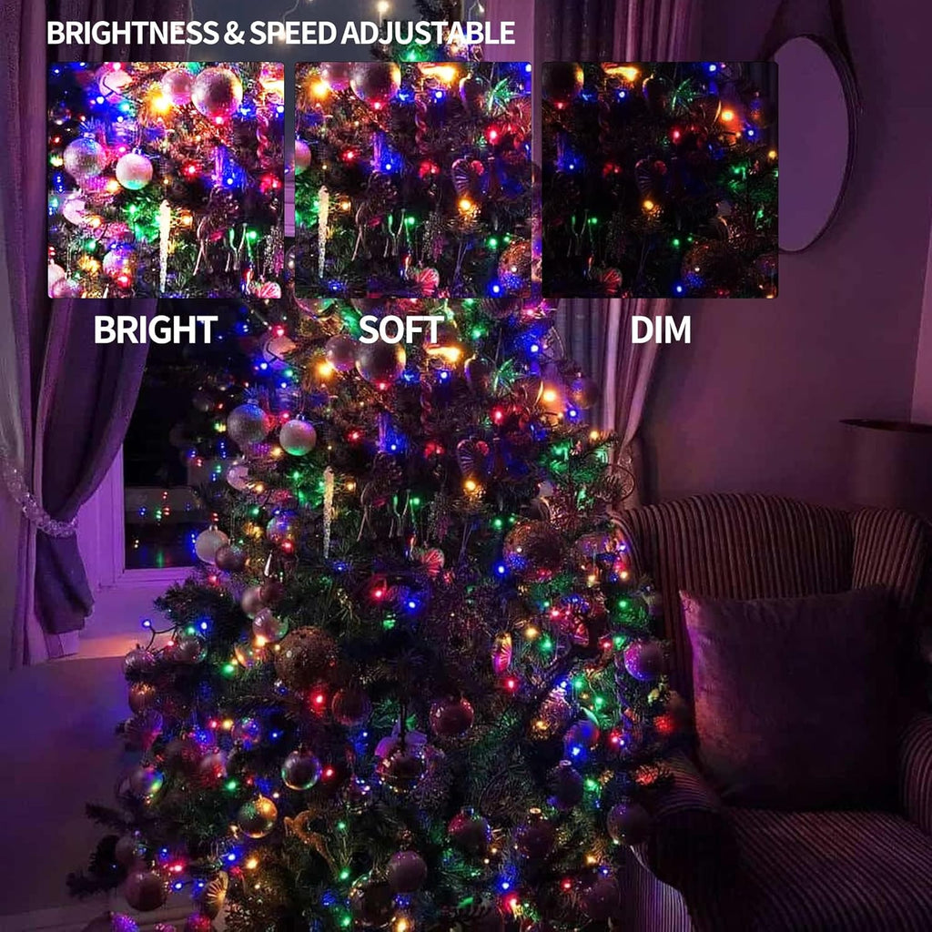 Dazzle Bright Smart Color Changing Halloween Lights, 66FT 200 LED RGB String Lights with Remote & App Controlled, Christmas Decorations for Indoor Outdoor Holiday Xmas Tree Party Decor