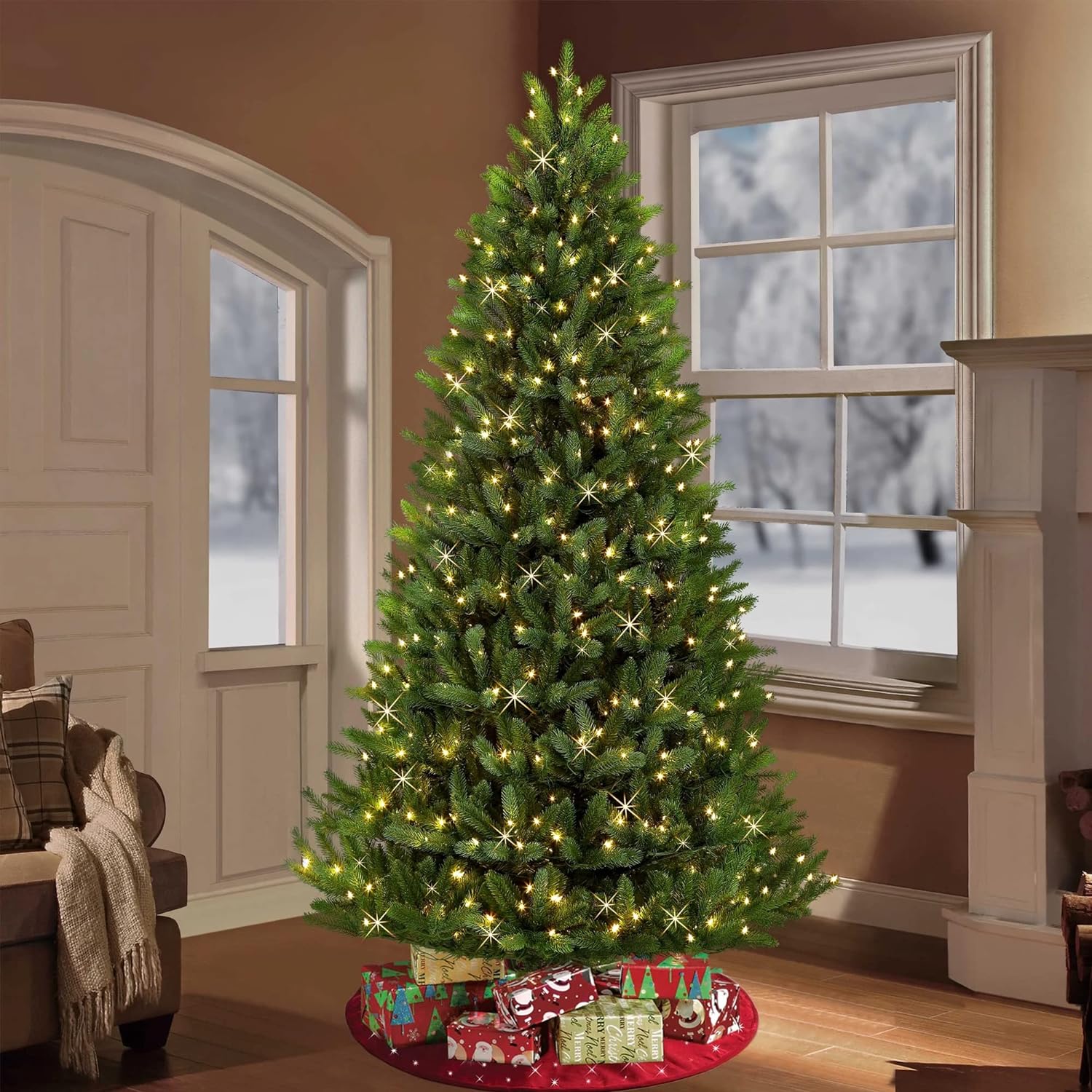 Dazzle Bright Smart Color Changing Halloween Lights, 66FT 200 LED RGB String Lights with Remote & App Controlled, Christmas Decorations for Indoor Outdoor Holiday Xmas Tree Party Decor