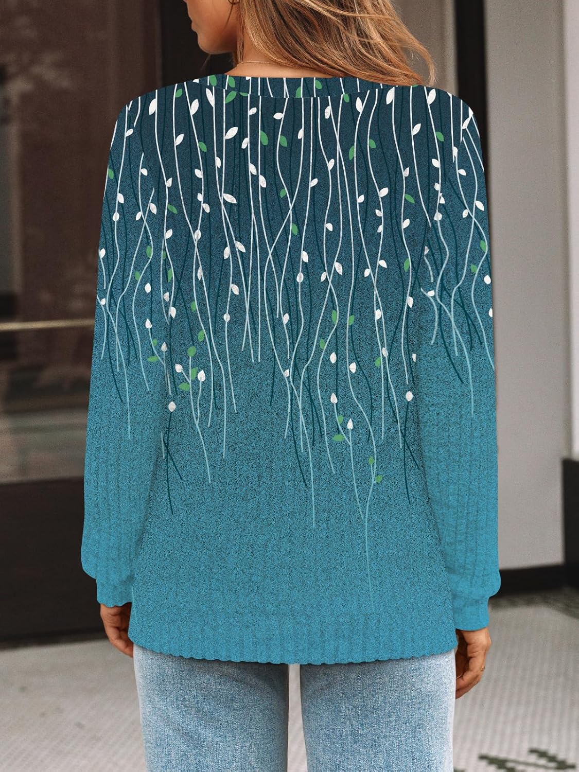 AUTOMET Womens V Neck Long Sleeve Shirt Fall Fashion Tops Tunic Dressy Casual Sweater Clothes Cute Trendy Work Outfits 2025