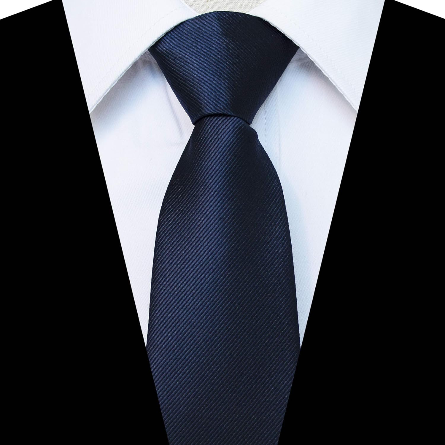 JEMYGINS 3.15“Solid Color Pre-tied Adjustable Necktie for Business and Wedding